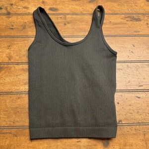 A‎ New Day Tank Top, FLAWS, Women's Size XS, Green Crop Top, Sleeveless